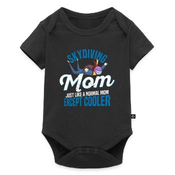 Parachutisme Maman Parachutiste Fête des Mères Convient - Body à manches courtes Premium Bébé - noir - Devant