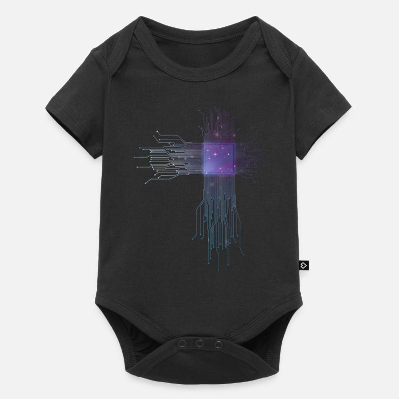 CPU Processor Computer Scientist Electrician - Baby Premium short-sleeve bodysuit - black