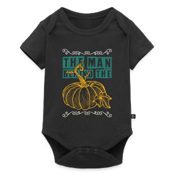 vegan kürbis - Baby Premium Kurzarmbody - Schwarz - Vorne