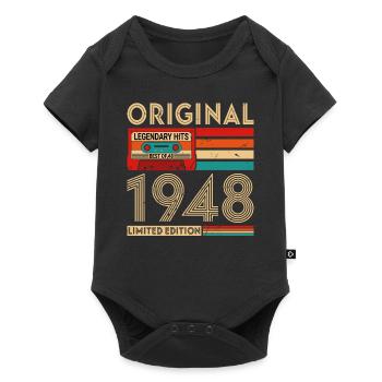 Original legendäre Hits Das Beste von 1948 - Baby Premium Kurzarmbody - Schwarz - Vorne