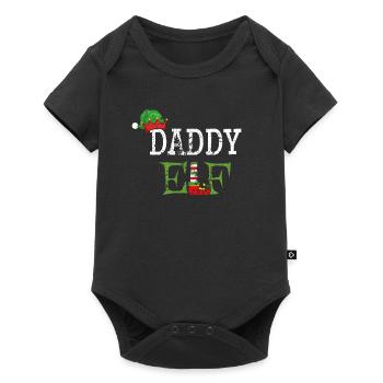 Papa Elf for Christmas - Baby Premium short-sleeve bodysuit - black - Front