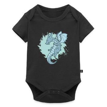 Dragon in the Air Fantasy Animal Fable - Baby Premium short-sleeve bodysuit - black - Front