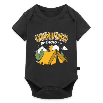 Camping Crew Wilderness Nature Outdoor Campfire - Baby Premium short-sleeve bodysuit - black - Front