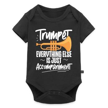 Trumpet Player Trumpet Everything - Baby Premium Kurzarmbody - Schwarz - Vorne