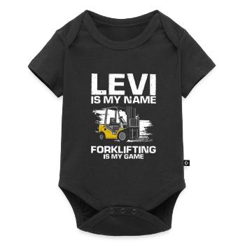 Warehouse drivers and warehouse workers for forklifts - Baby Premium short-sleeve bodysuit - black - Front