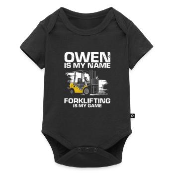 Warehouse drivers and warehouse workers for forklifts - Baby Premium short-sleeve bodysuit - black - Front