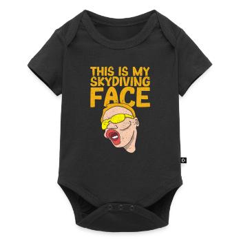 Funny Skydiver Base Jump Skydive This - Baby Premium short-sleeve bodysuit - black - Front