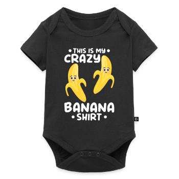 Banana Lover - This Is My Crazy Banana Shirt - Fun - Baby Premium short-sleeve bodysuit - black - Front