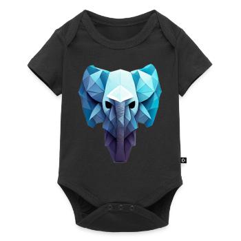 Biker werden nicht grau, wir drehen Chrome Rockabi - Baby Premium Kurzarmbody - Schwarz - Vorne