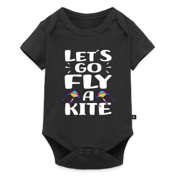 Drachensteigen Hobby | Drachenfliegen Geschenkidee - Baby Premium Kurzarmbody - Schwarz - Vorne