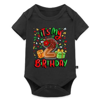 It's my 2 birthday Xma's gift 2. - Baby Premium short-sleeve bodysuit - black - Front