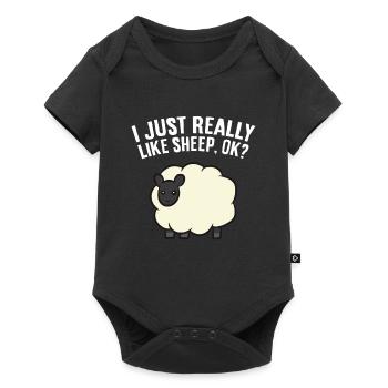 I Just Really Like Sheep, Ok? Sheep Farm - Baby Premium short-sleeve bodysuit - black - Front