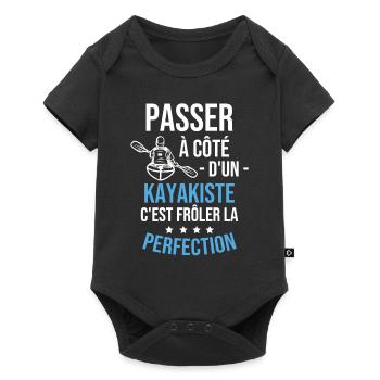 Le kayakiste parfait - Kayak Humour Cadeau - Body à manches courtes Premium Bébé - noir - Devant