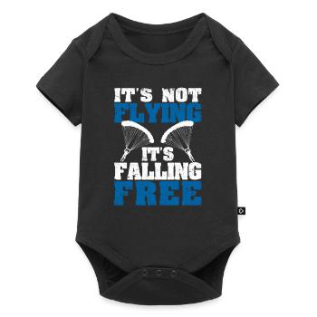 Parachutists Parachutists Do not fly - Baby Premium short-sleeve bodysuit - black - Front