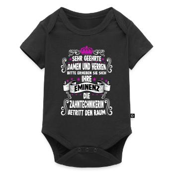Zahntechnikerin T Lustig Spruch Zahntechnikerin - Baby Premium Kurzarmbody - Schwarz - Vorne