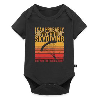 Je peux probablement me passer de parachutisme - Body à manches courtes Premium Bébé - noir - Devant