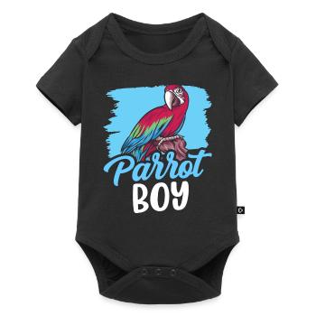 Perroquet Louveteau Perroquet Ourson Animal Perroquet mignon - Body à manches courtes Premium Bébé - noir - Devant