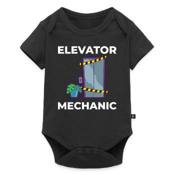 Technicien d’ascenseur Élévateur élévateur - Body à manches courtes Premium Bébé - noir - Devant
