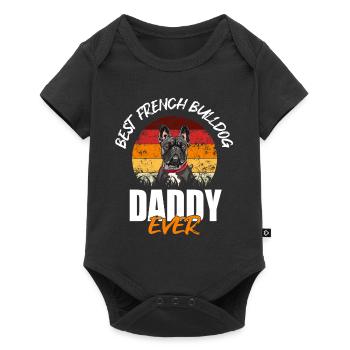 Français Bulldog - Body à manches courtes Premium Bébé - noir - Devant