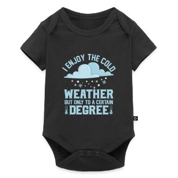 J’aime la météorologie par temps froid - Body à manches courtes Premium Bébé - noir - Devant