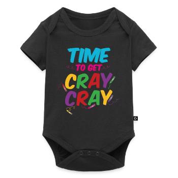 Time To Get Cray Cray - Baby Premium short-sleeve bodysuit - black - Front