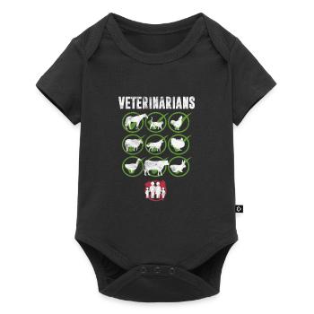 Veterinarian Veterinary Veterinarian Gift - Baby Premium short-sleeve bodysuit - black - Front