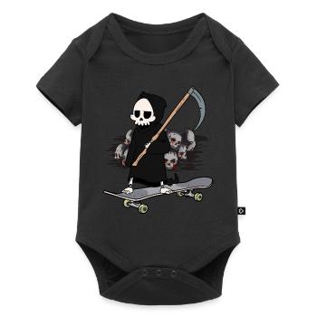 Skateboard Grim Reaper Closing Time End Horror Death - Baby Premium short-sleeve bodysuit - black - Front