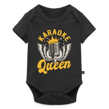 Queen Karaoke Bar, Party, Company Party, Women - Baby Premium short-sleeve bodysuit - black - Front