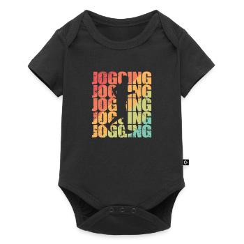 Jogging Racing Fitness Sports Running - Baby Premium short-sleeve bodysuit - black - Front