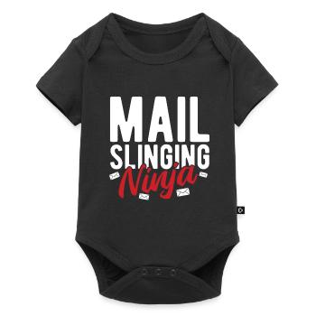 Briefträger Und Paket-Zusteller Für Postboten - Baby Premium Kurzarmbody - Schwarz - Vorne