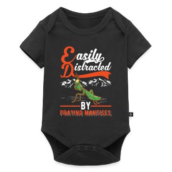 Gottesanbeterin Praying Mantis Fangschrecke - Baby Premium short-sleeve bodysuit - black - Front