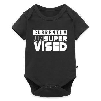 Derzeit Unbeaufsichtigt Unsupervised Sarkastisch - Baby Premium Kurzarmbody - Schwarz - Vorne
