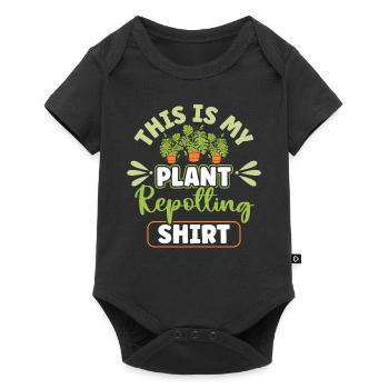 Plant Lovers Gardening Garden Gardeners - Baby Premium short-sleeve bodysuit - black - Front