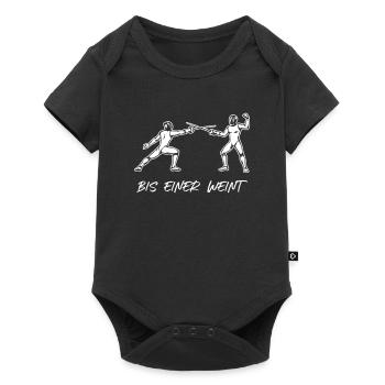 Fechtmeister Fechten Fechtsportler Fechter - Baby Premium Kurzarmbody - Schwarz - Vorne
