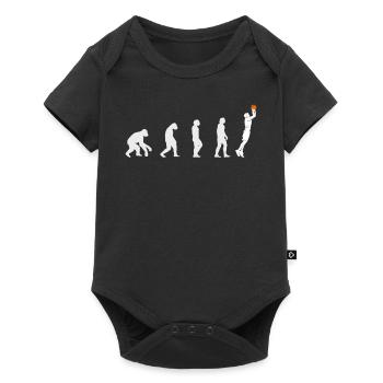 Cadeau de basketball pour les joueurs de basket-ball - Body à manches courtes Premium Bébé - noir - Devant