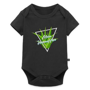 My Home Office Aloe Vera Office Houseplant - Baby Premium short-sleeve bodysuit - black - Front
