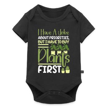 Plant Lovers Gardening Garden Gardeners - Baby Premium short-sleeve bodysuit - black - Front