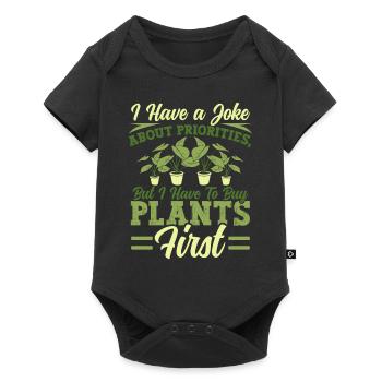 Plant Lovers Gardening Garden Gardeners - Baby Premium short-sleeve bodysuit - black - Front
