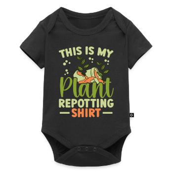 Plant Lovers Gardening Garden Gardeners - Baby Premium short-sleeve bodysuit - black - Front