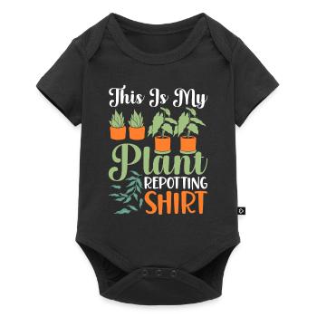 Amoureux des plantes Jardinage Jardiniers - Body à manches courtes Premium Bébé - noir - Devant