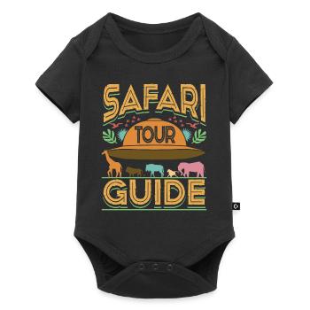 Safari Tour Guide - Baby Premium Kurzarmbody - Schwarz - Vorne