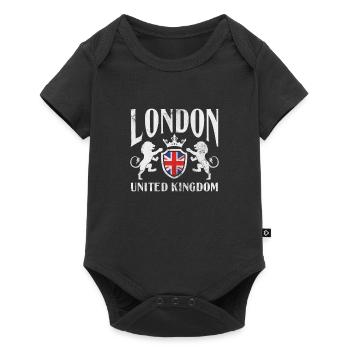 London - Baby Premium short-sleeve bodysuit - black - Front
