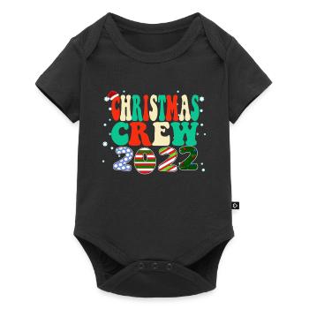 Christmas Crew - Family Vintage Christmas Pajama - Baby Premium short-sleeve bodysuit - black - Front