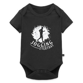 Jogging everyday Fitness Sport Running - Baby Premium short-sleeve bodysuit - black - Front