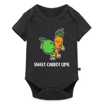 Carotte douce citron vert Carotte Cadeau - Body à manches courtes Premium Bébé - noir - Devant