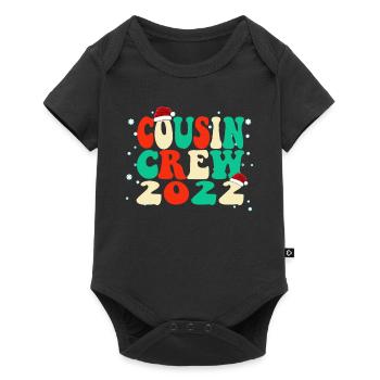 Cosuin Crew 2022 Christmas Family Matching Pajama - Baby Premium short-sleeve bodysuit - black - Front