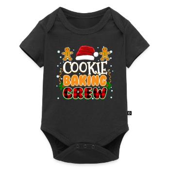 Cookie Baking Crew Famille Pyjama de Noël - Body à manches courtes Premium Bébé - noir - Devant