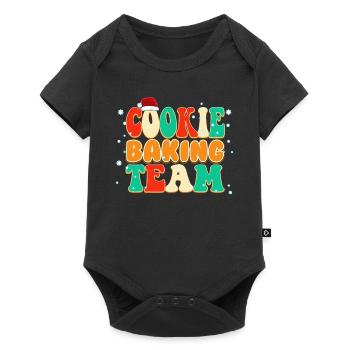 Classic Vintage Family Pajama Cookie Baking - Baby Premium short-sleeve bodysuit - black - Front