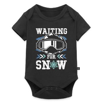 Snowboard Quote - Baby Premium short-sleeve bodysuit - black - Front