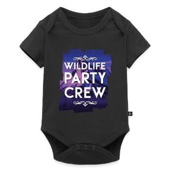 Équipage de la fête de la faune - Body à manches courtes Premium Bébé - noir - Devant